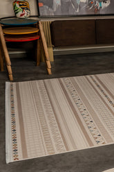 Zenta ZN003 Çok Renkli Hav Toz Vermez Halı Makine Halısı