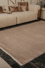 Zett ZE001 Kahverengi Uzun Ömürlü Yumuşak Dokulu Halı