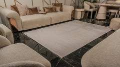 Zett ZE002 Beyaz Uzun Ömürlü Yumuşak Dokulu Halı