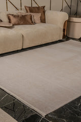 Zett ZE002 Beyaz Uzun Ömürlü Yumuşak Dokulu Halı