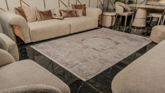 Zett ZE005 Beyaz Uzun Ömürlü Yumuşak Dokulu Halı