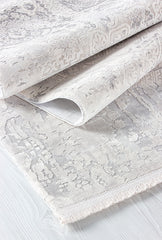 Zett ZE005 Beyaz Uzun Ömürlü Yumuşak Dokulu Halı