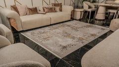 Zett ZE006 Gri Uzun Ömürlü Yumuşak Dokulu Halı