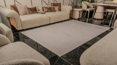 Zett ZE007 Beyaz Uzun Ömürlü Yumuşak Dokulu Halı