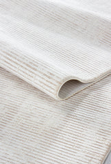 Zett ZE008 Beyaz Uzun Ömürlü Yumuşak Dokulu Halı