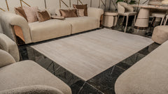 Zett ZE008 Beyaz Uzun Ömürlü Yumuşak Dokulu Halı