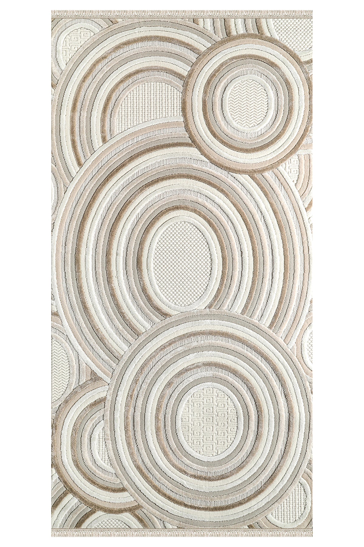 Amorf AR002 Krem Yumuşak Dokulu Makine Halısı