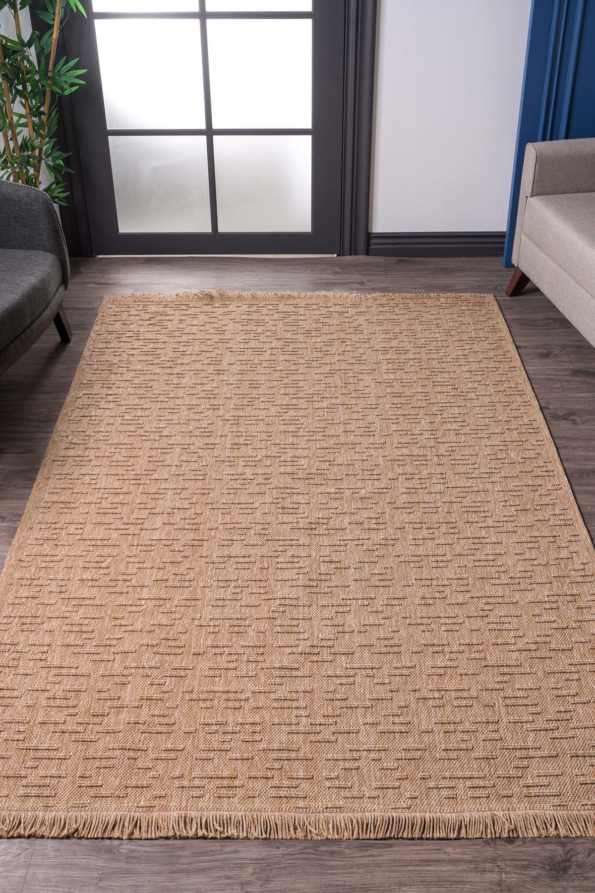 Bravvo BR002 Kahverengi Hav Toz Vermez Dokuma Kilim