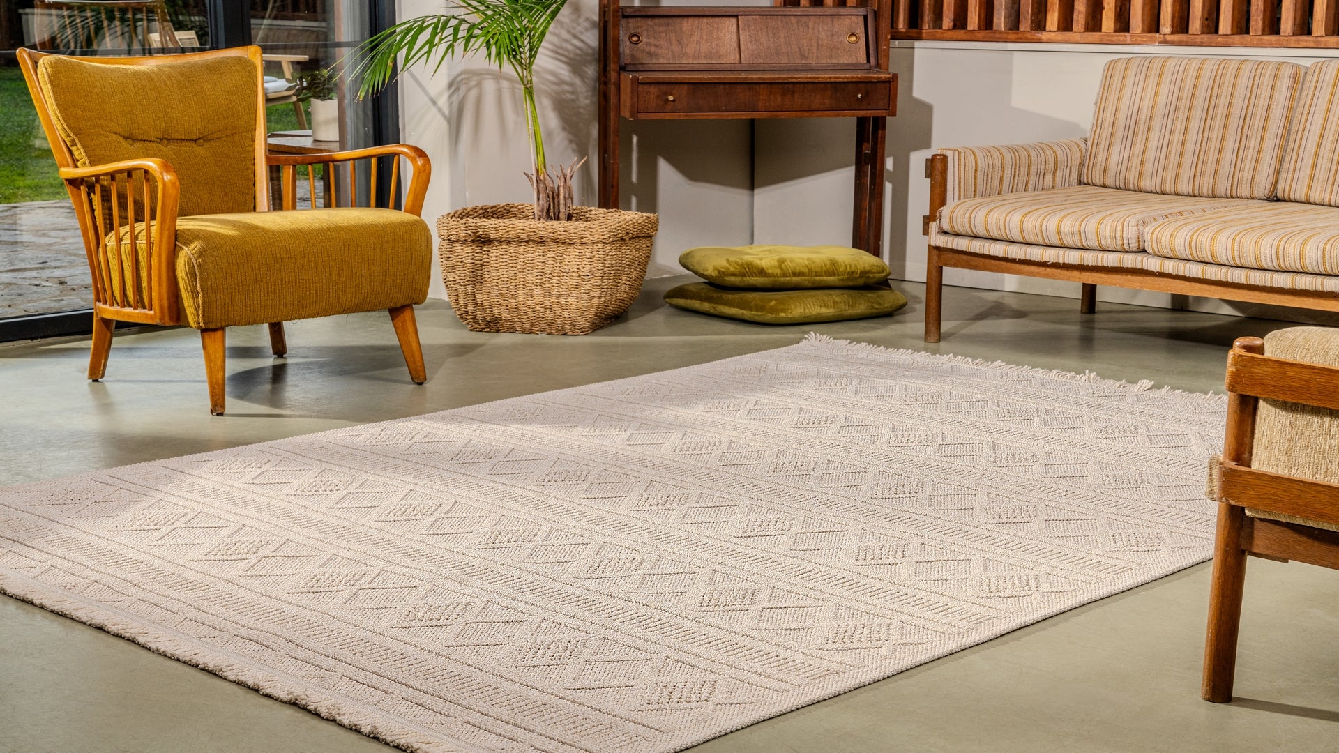 Bravvo BR009 Bej Hav Toz Vermez Dokuma Kilim