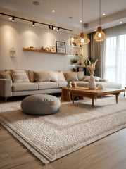 Deluxe DE003 Kahverengi Uzun Ömürlü Yumuşak Dokulu Oturma Odası Mutfak Koridor Yatak Odası Salon Halısı Yolluk Halı