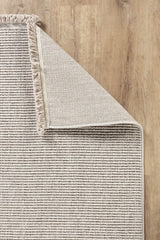 EcoLoop EC001 Beyaz Hav Toz Vermez Yumuşak Dokulu Halı