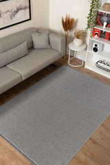 EcoLoop EC002 Gri Hav Toz Vermez Yumuşak Dokulu Halı